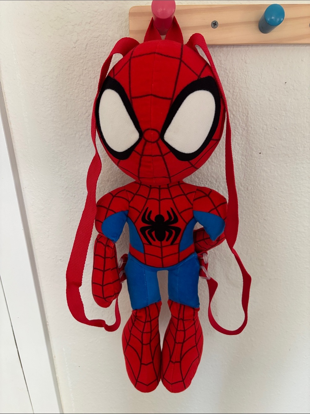 Marvel Red and Blue Spider-Man Plush Backpack